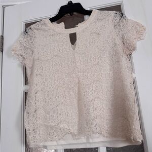 Faith and Joy Lace Blouse - Cream